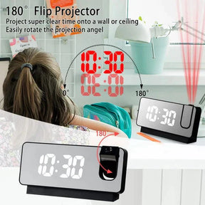 🔥50% OFF | Multifunctional LED Digital Projector Clock