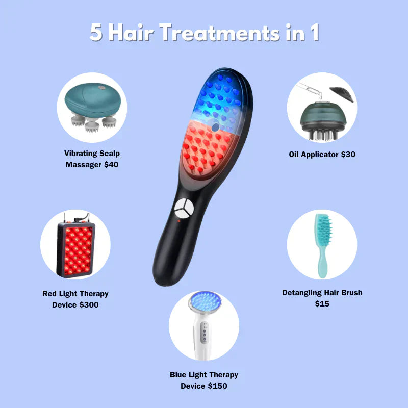 GlowGrow™ LED Hair Growth Brush